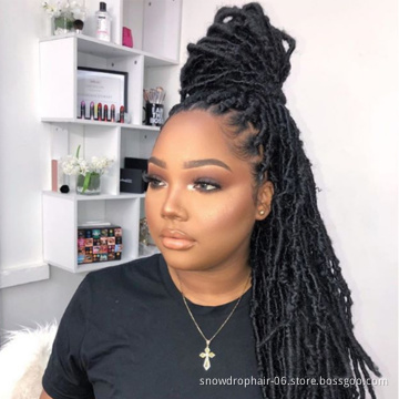 Hot Selling locs 1b full meche curly 26 faux sell braiding bair braids